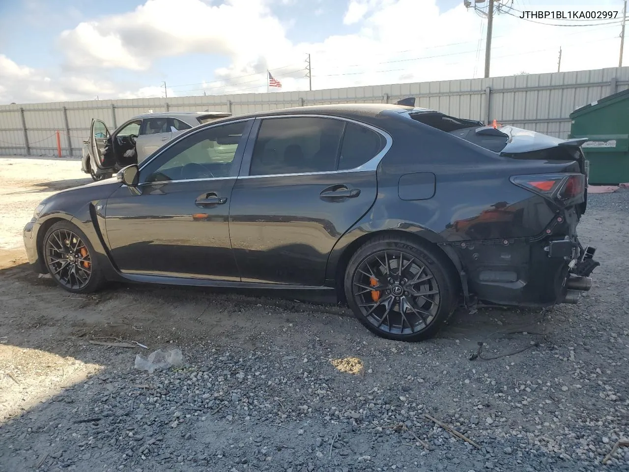 2019 Lexus Gs-F VIN: JTHBP1BL1KA002997 Lot: 77314894