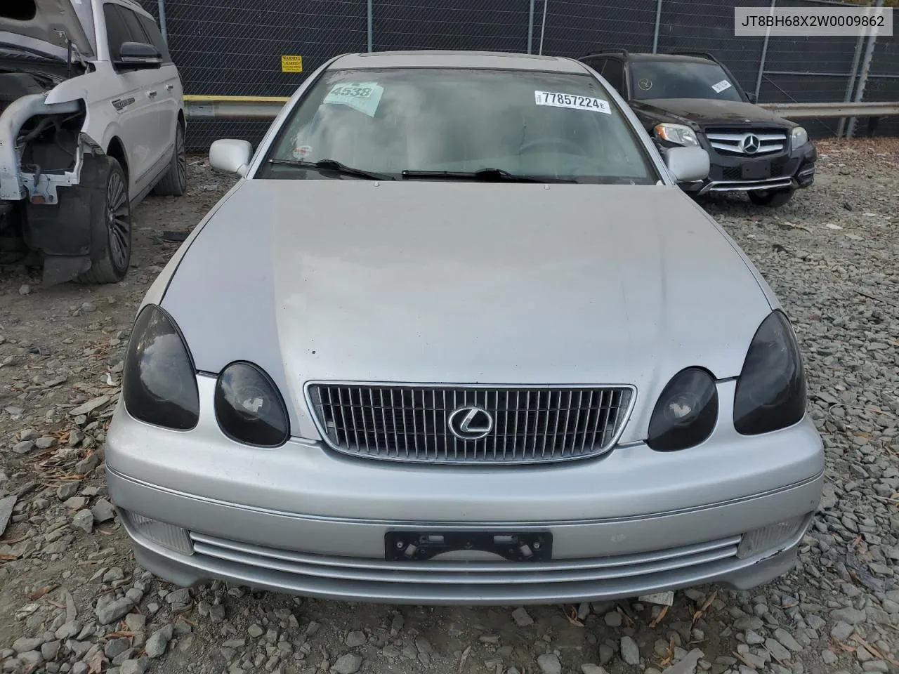 1998 Lexus Gs 400 VIN: JT8BH68X2W0009862 Lot: 77857224