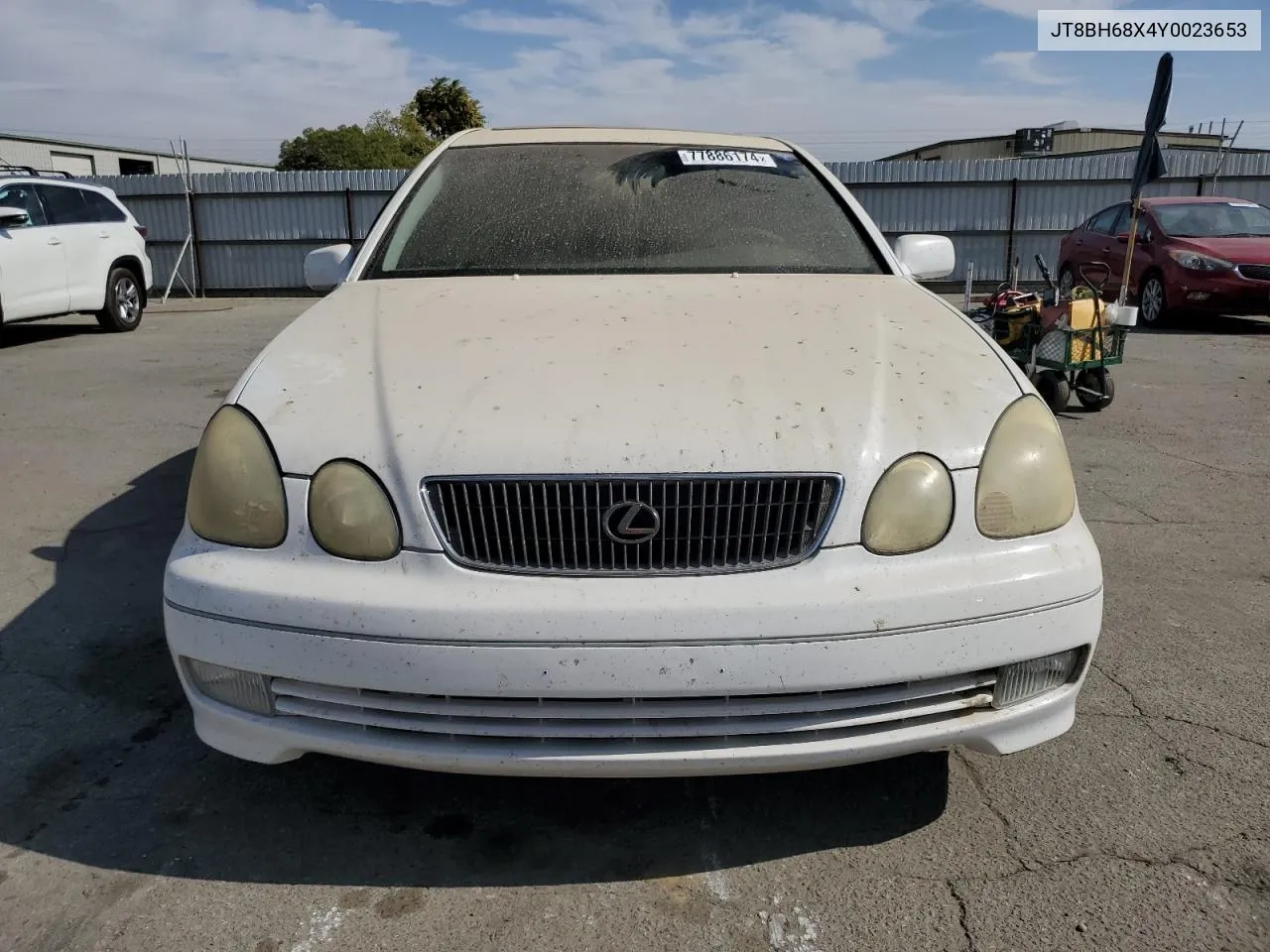 2000 Lexus Gs 400 VIN: JT8BH68X4Y0023653 Lot: 77886174