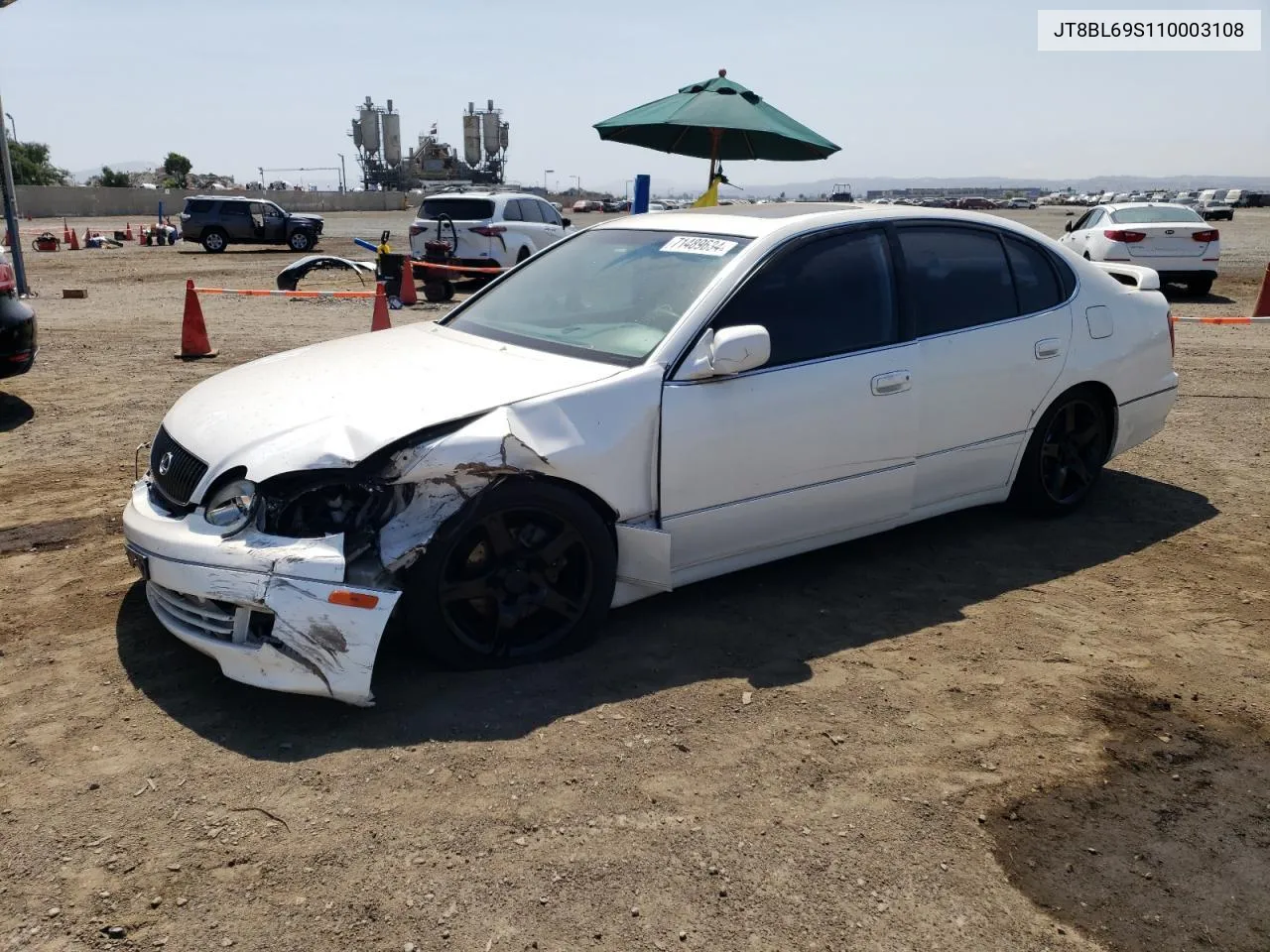 2001 Lexus Gs 430 VIN: JT8BL69S110003108 Lot: 71489634