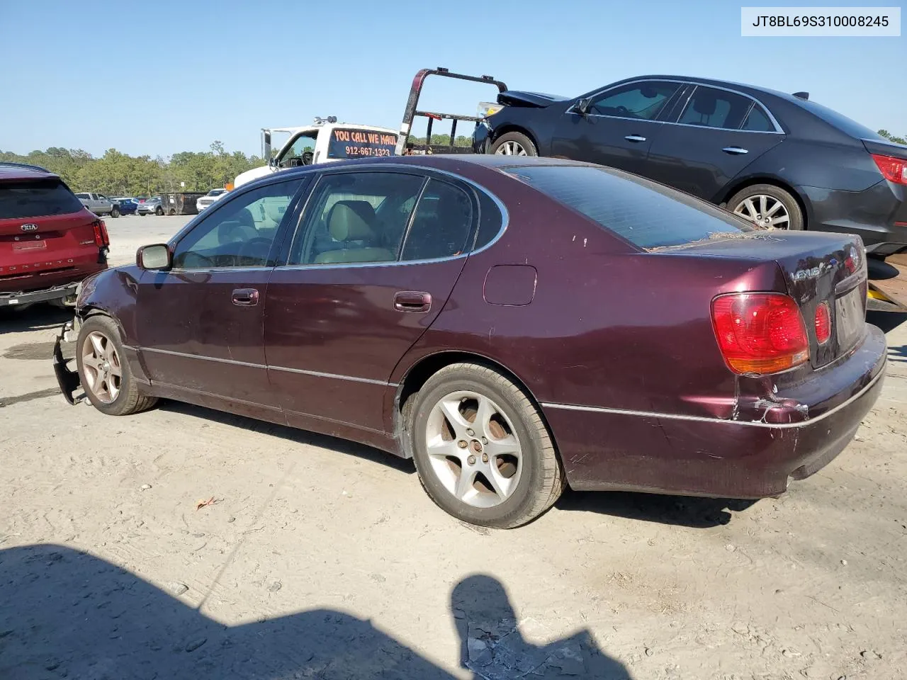 2001 Lexus Gs 430 VIN: JT8BL69S310008245 Lot: 76756304