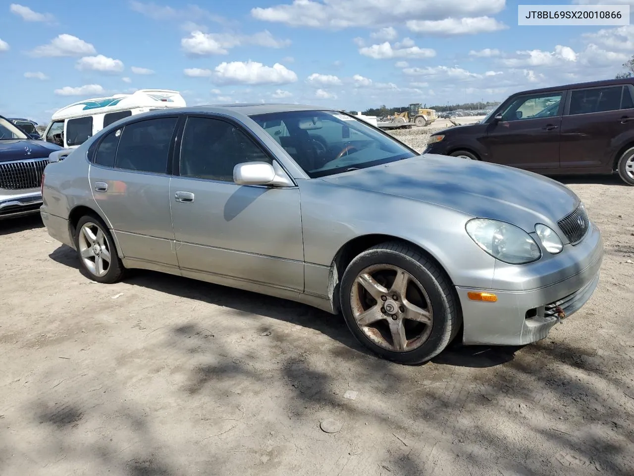 2002 Lexus Gs 430 VIN: JT8BL69SX20010866 Lot: 78298484