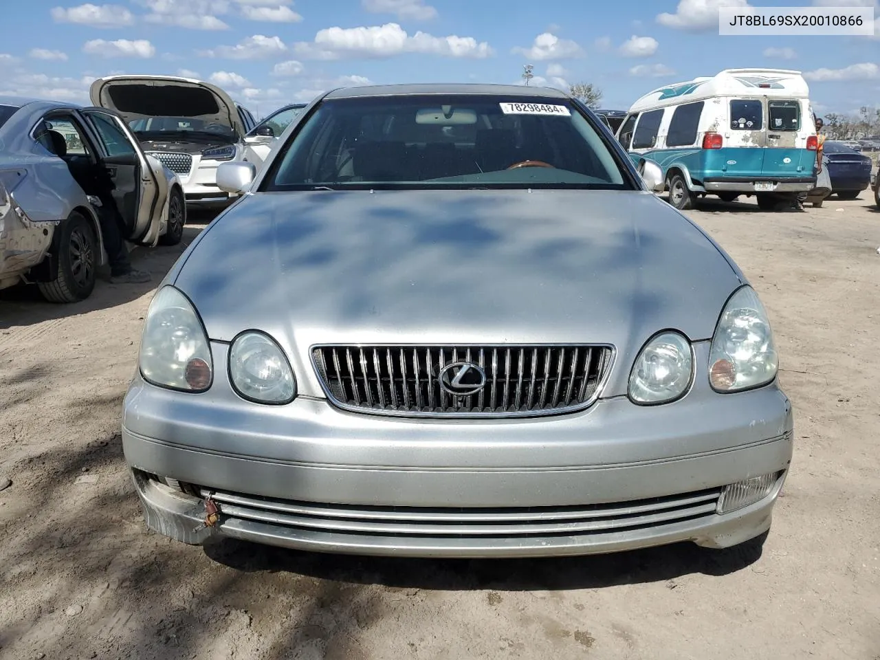 2002 Lexus Gs 430 VIN: JT8BL69SX20010866 Lot: 78298484