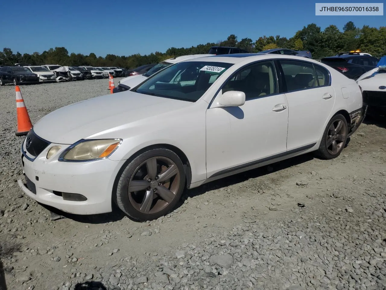 2007 Lexus Gs 350 VIN: JTHBE96S070016358 Lot: 74535314