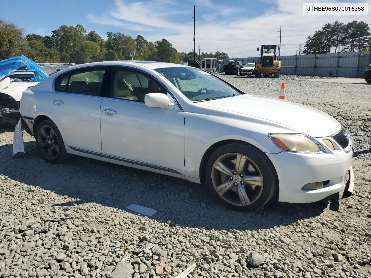 2007 Lexus Gs 350 VIN: JTHBE96S070016358 Lot: 74535314