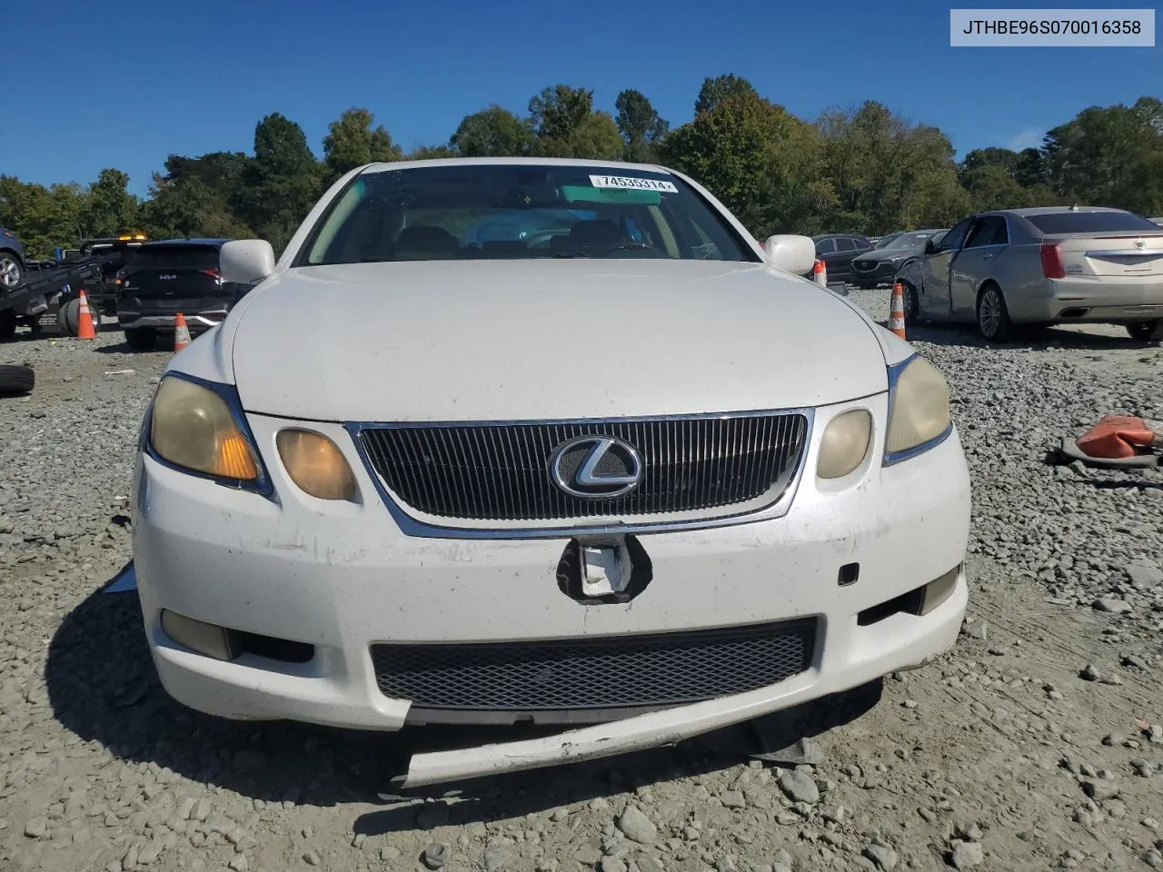 2007 Lexus Gs 350 VIN: JTHBE96S070016358 Lot: 74535314