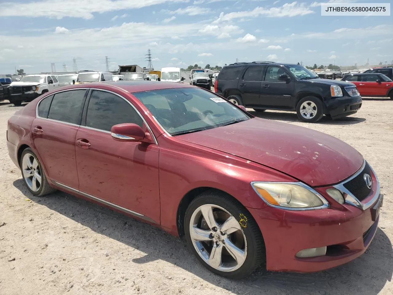 2008 Lexus Gs 350 VIN: JTHBE96S580040575 Lot: 57504874