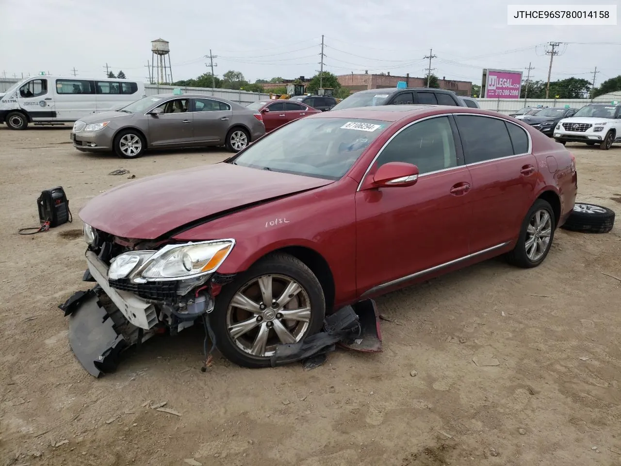 2008 Lexus Gs 350 VIN: JTHCE96S780014158 Lot: 67106294