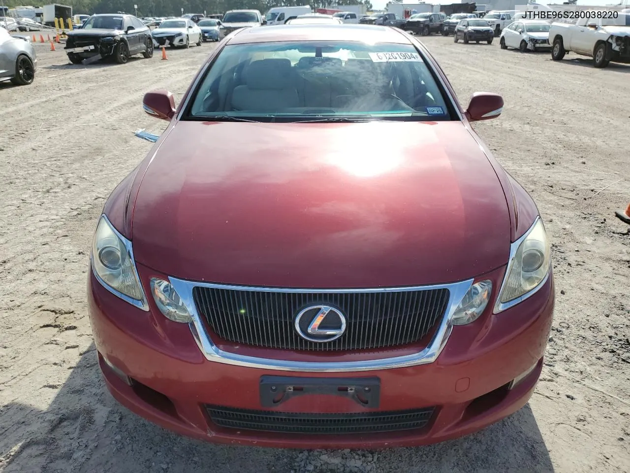 2008 Lexus Gs 350 VIN: JTHBE96S280038220 Lot: 69201904