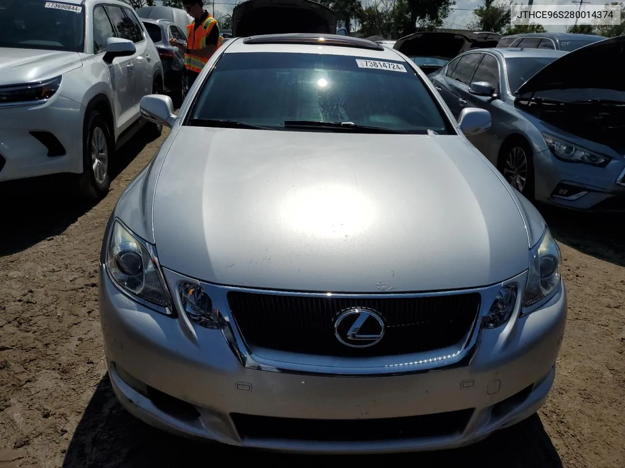 2008 Lexus Gs 350 VIN: JTHCE96S280014374 Lot: 73814724