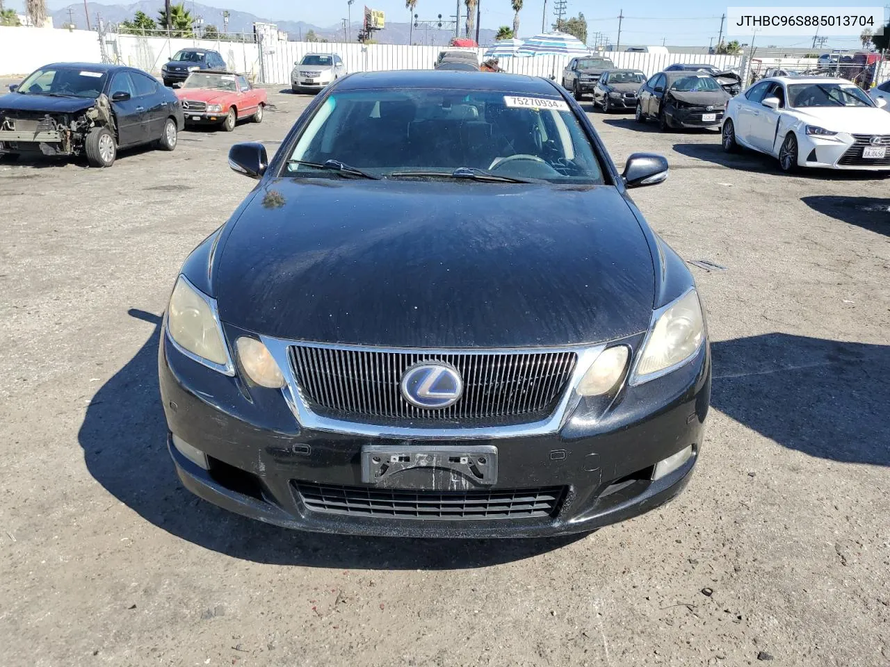 2008 Lexus Gs 450H VIN: JTHBC96S885013704 Lot: 75270934