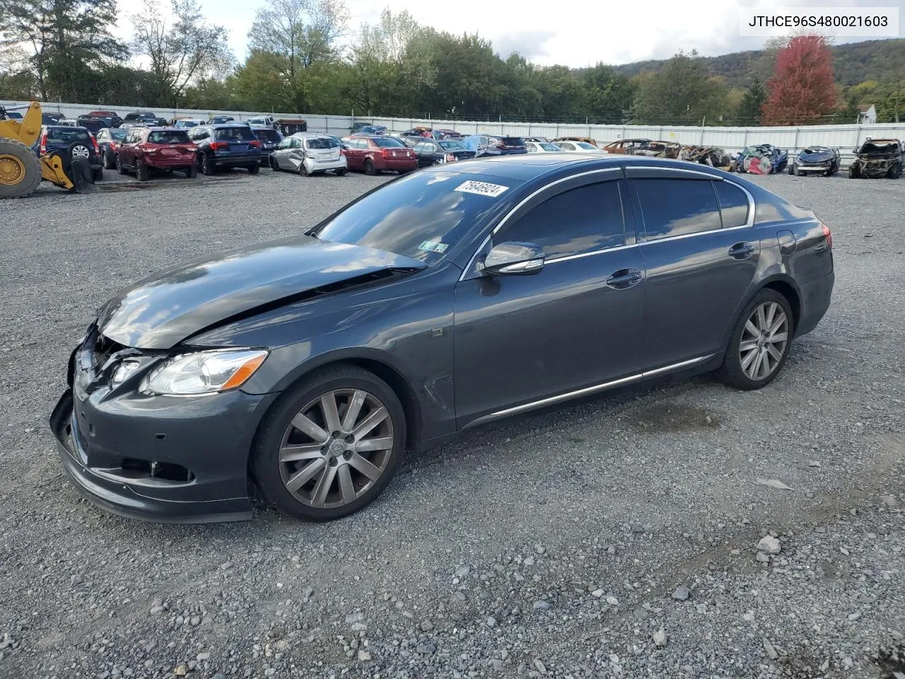 2008 Lexus Gs 350 VIN: JTHCE96S480021603 Lot: 75646924