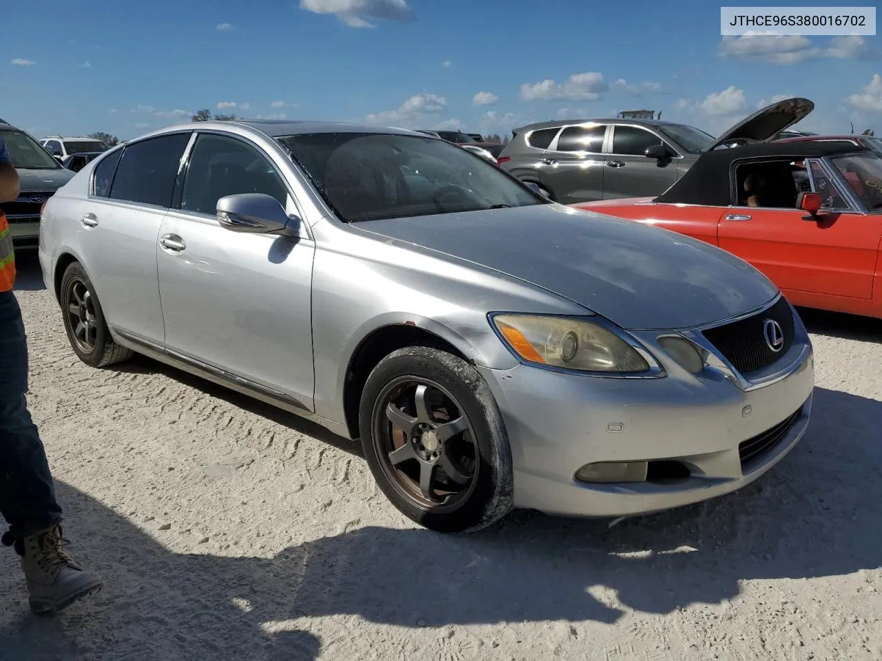 2008 Lexus Gs 350 VIN: JTHCE96S380016702 Lot: 76770554