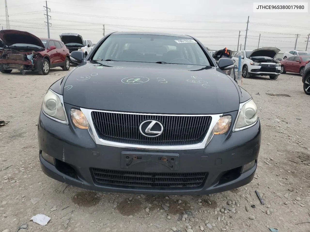 2008 Lexus Gs 350 VIN: JTHCE96S380017980 Lot: 78619334