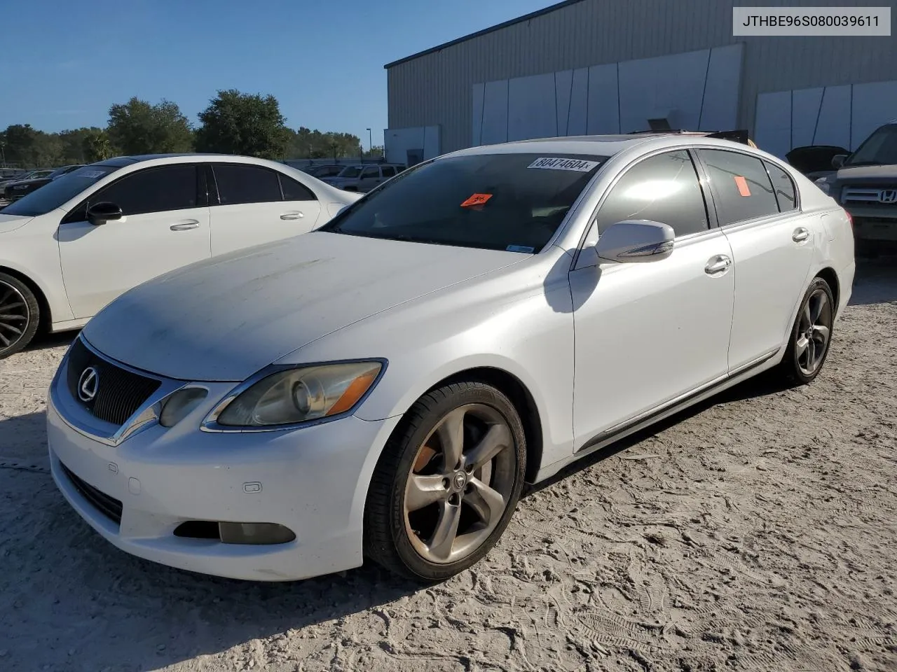 2008 Lexus Gs 350 VIN: JTHBE96S080039611 Lot: 80474604