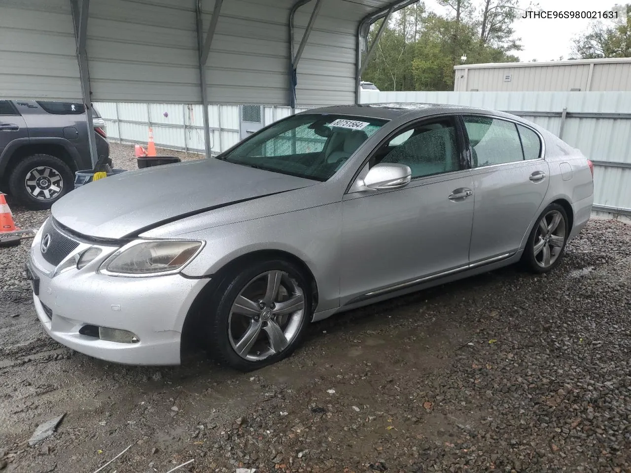 2008 Lexus Gs 350 VIN: JTHCE96S980021631 Lot: 80751564