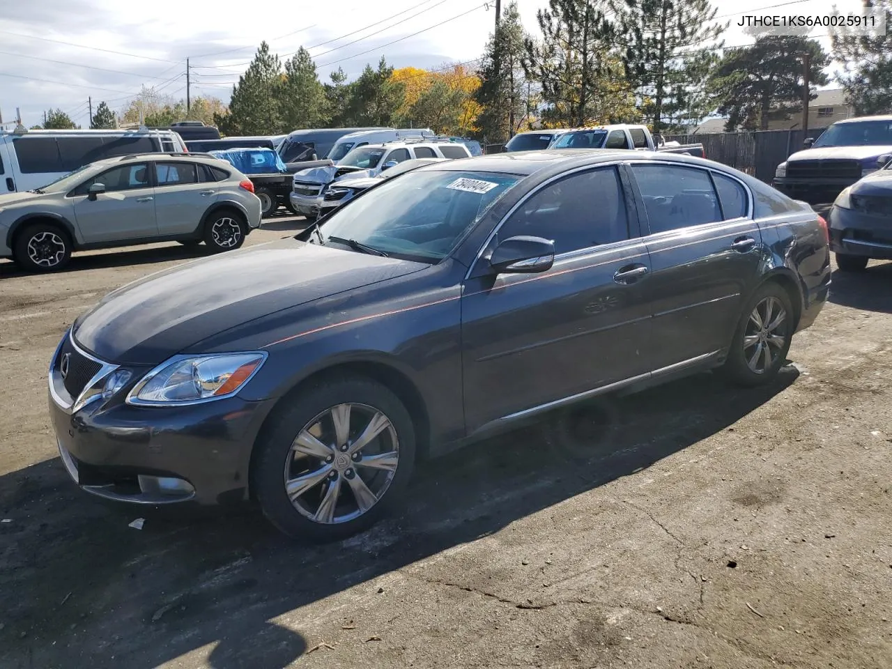 2010 Lexus Gs 350 VIN: JTHCE1KS6A0025911 Lot: 75400404