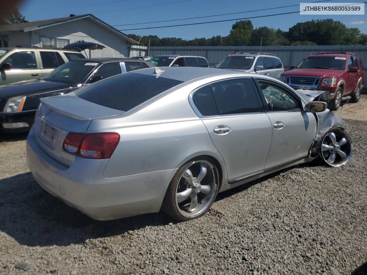 2011 Lexus Gs 350 VIN: JTHBE1KS6B0053589 Lot: 72085794