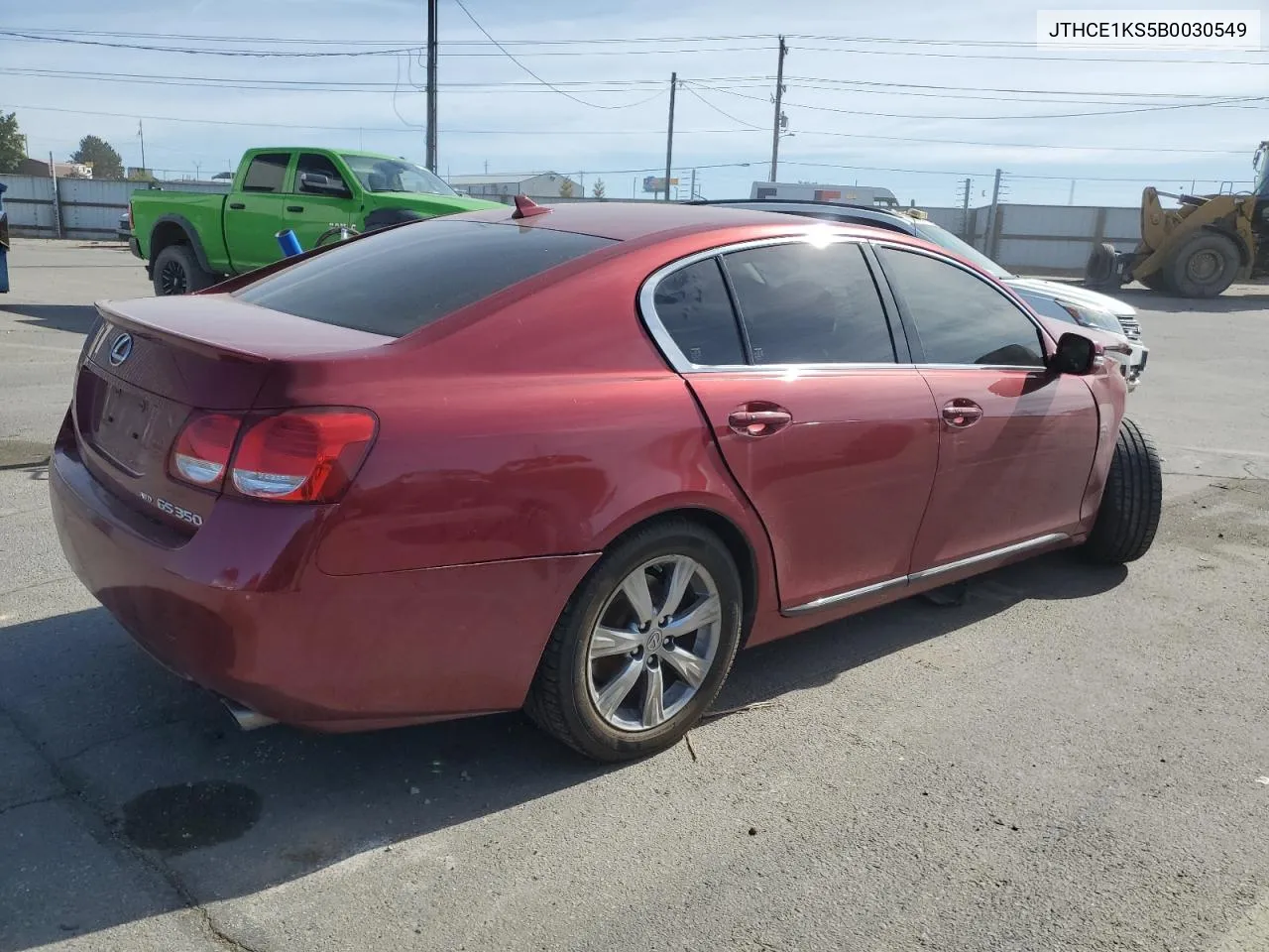 2011 Lexus Gs 350 VIN: JTHCE1KS5B0030549 Lot: 72470734