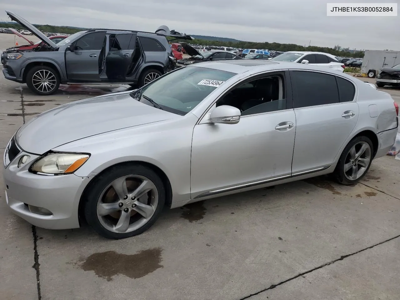 2011 Lexus Gs 350 VIN: JTHBE1KS3B0052884 Lot: 72534964