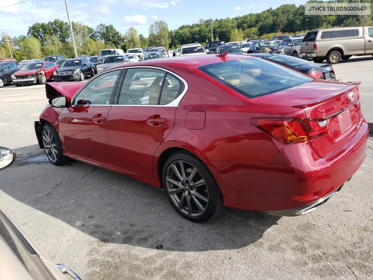 JTHCE1BL0D5000647 2013 Lexus Gs 350