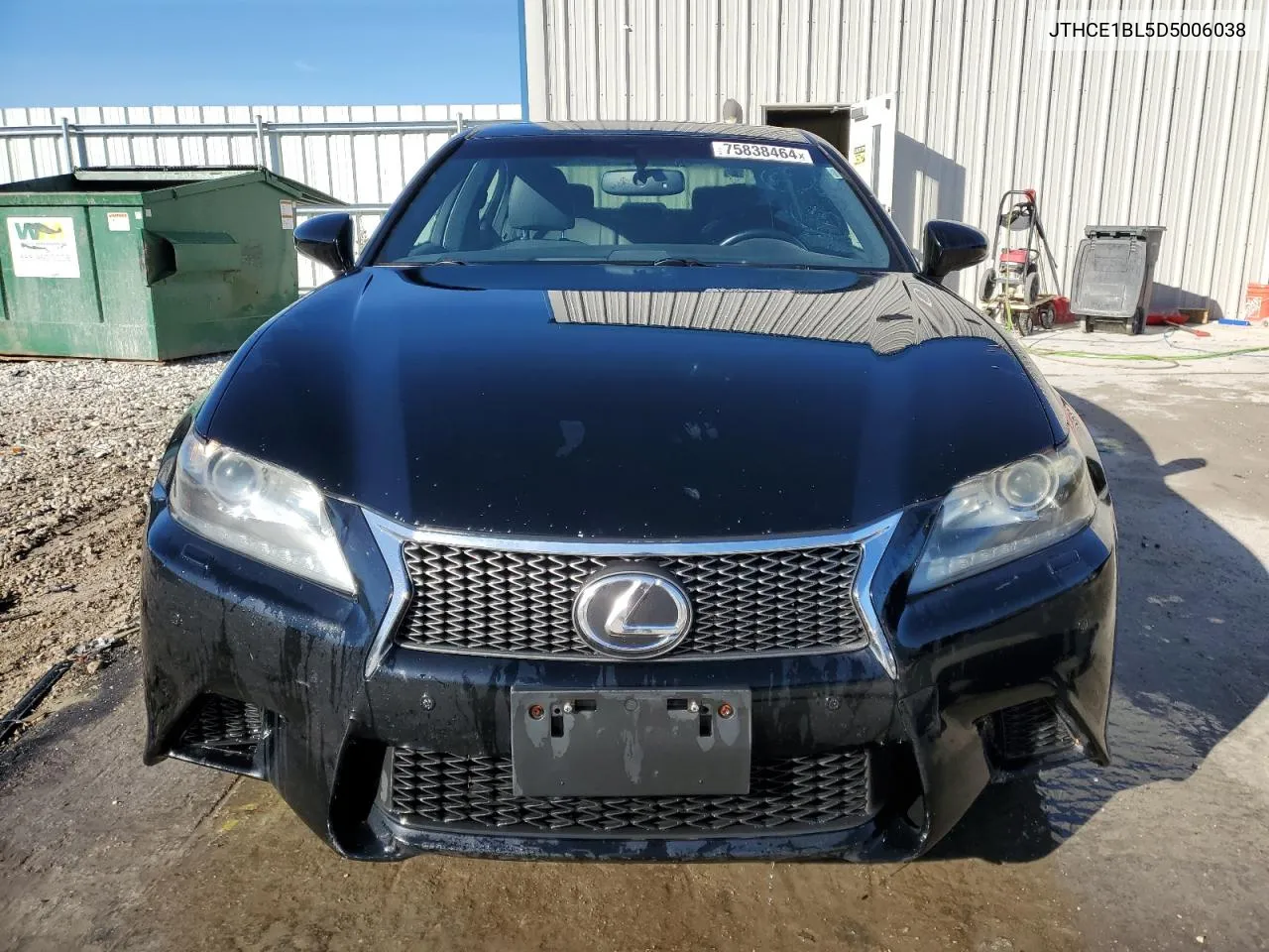 2013 Lexus Gs 350 VIN: JTHCE1BL5D5006038 Lot: 75838464