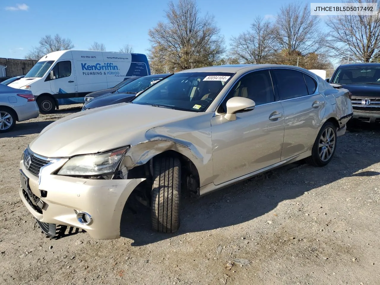 2013 Lexus Gs 350 VIN: JTHCE1BL5D5017492 Lot: 80094104