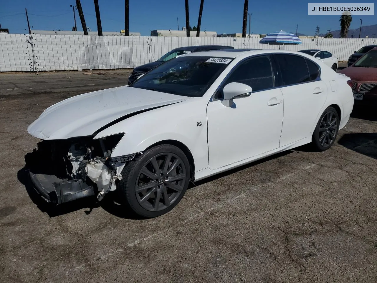 2014 Lexus Gs 350 VIN: JTHBE1BL0E5036349 Lot: 78428354