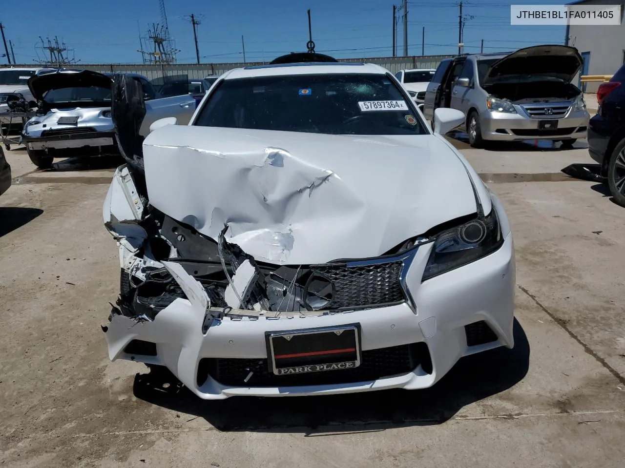 2015 Lexus Gs 350 VIN: JTHBE1BL1FA011405 Lot: 57897364