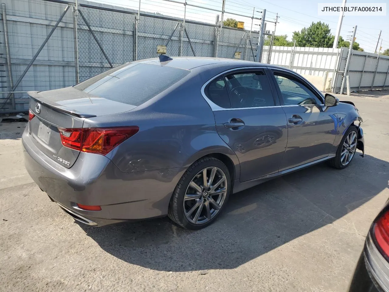 2015 Lexus Gs 350 VIN: JTHCE1BL7FA006214 Lot: 62609284