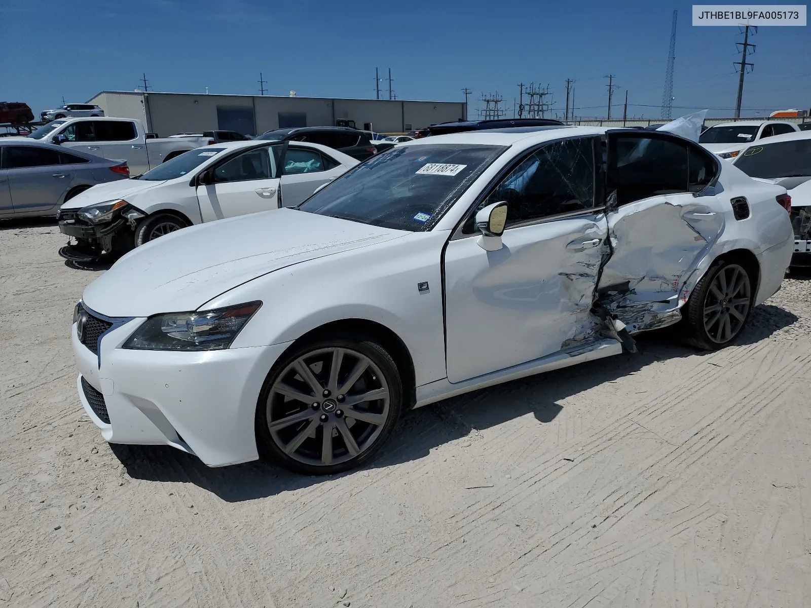 2015 Lexus Gs 350 VIN: JTHBE1BL9FA005173 Lot: 68118874