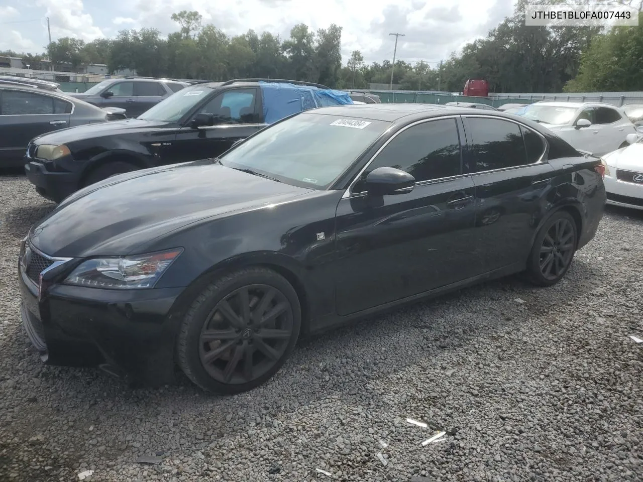 2015 Lexus Gs 350 VIN: JTHBE1BL0FA007443 Lot: 70494384