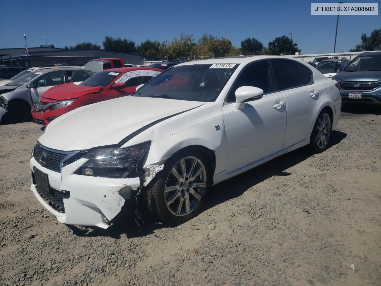 2015 Lexus Gs 350 VIN: JTHBE1BLXFA008602 Lot: 71058124