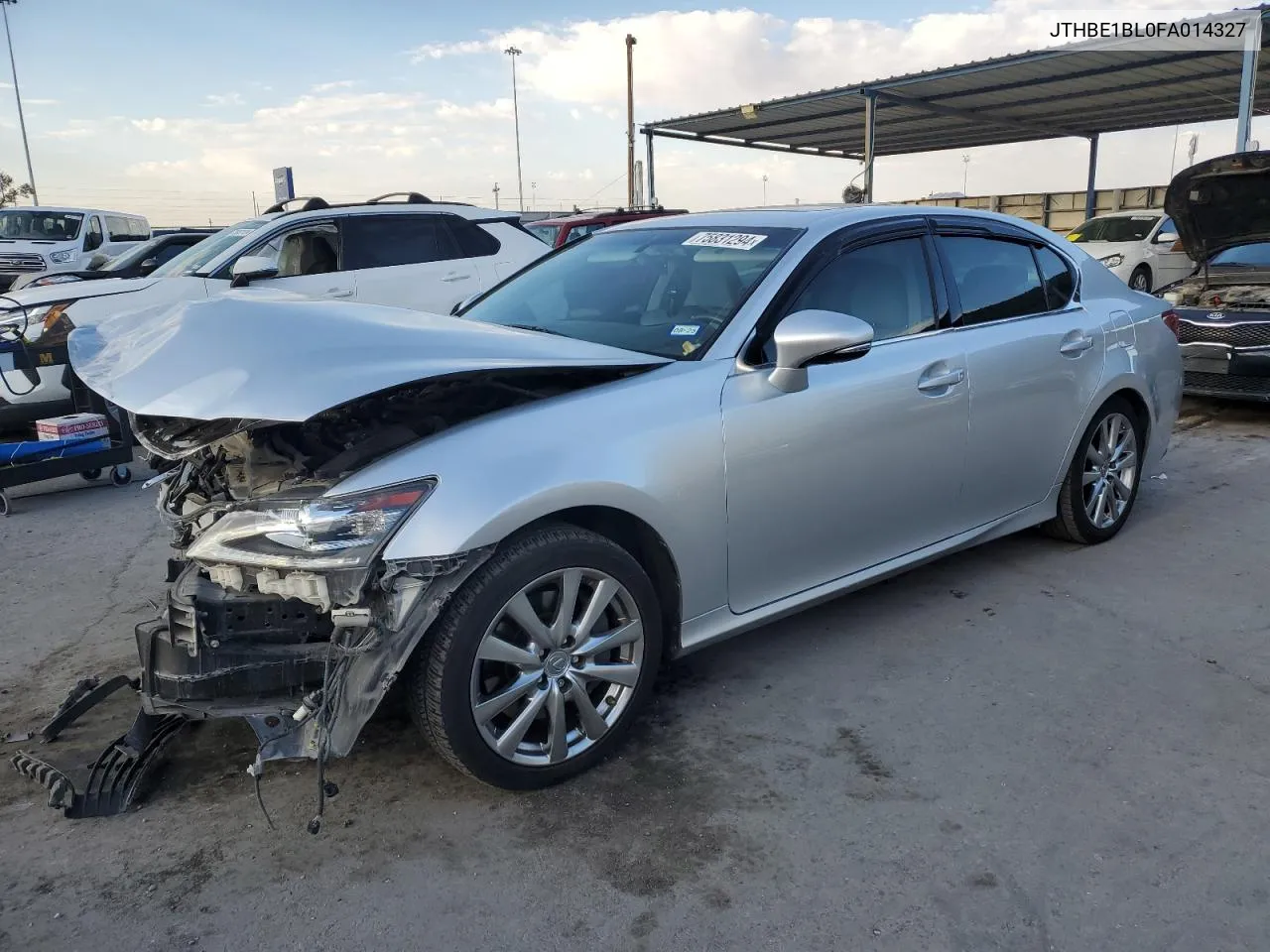 2015 Lexus Gs 350 VIN: JTHBE1BL0FA014327 Lot: 75831294