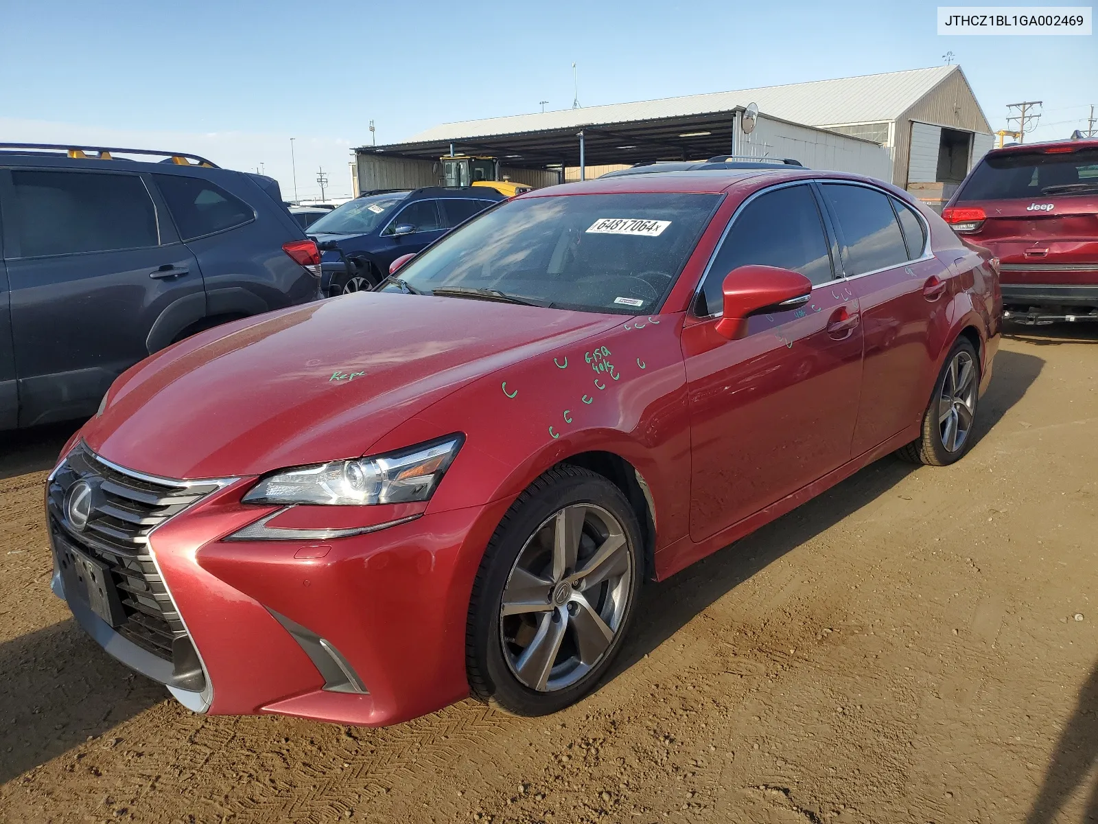 2016 Lexus Gs 350 VIN: JTHCZ1BL1GA002469 Lot: 64817064