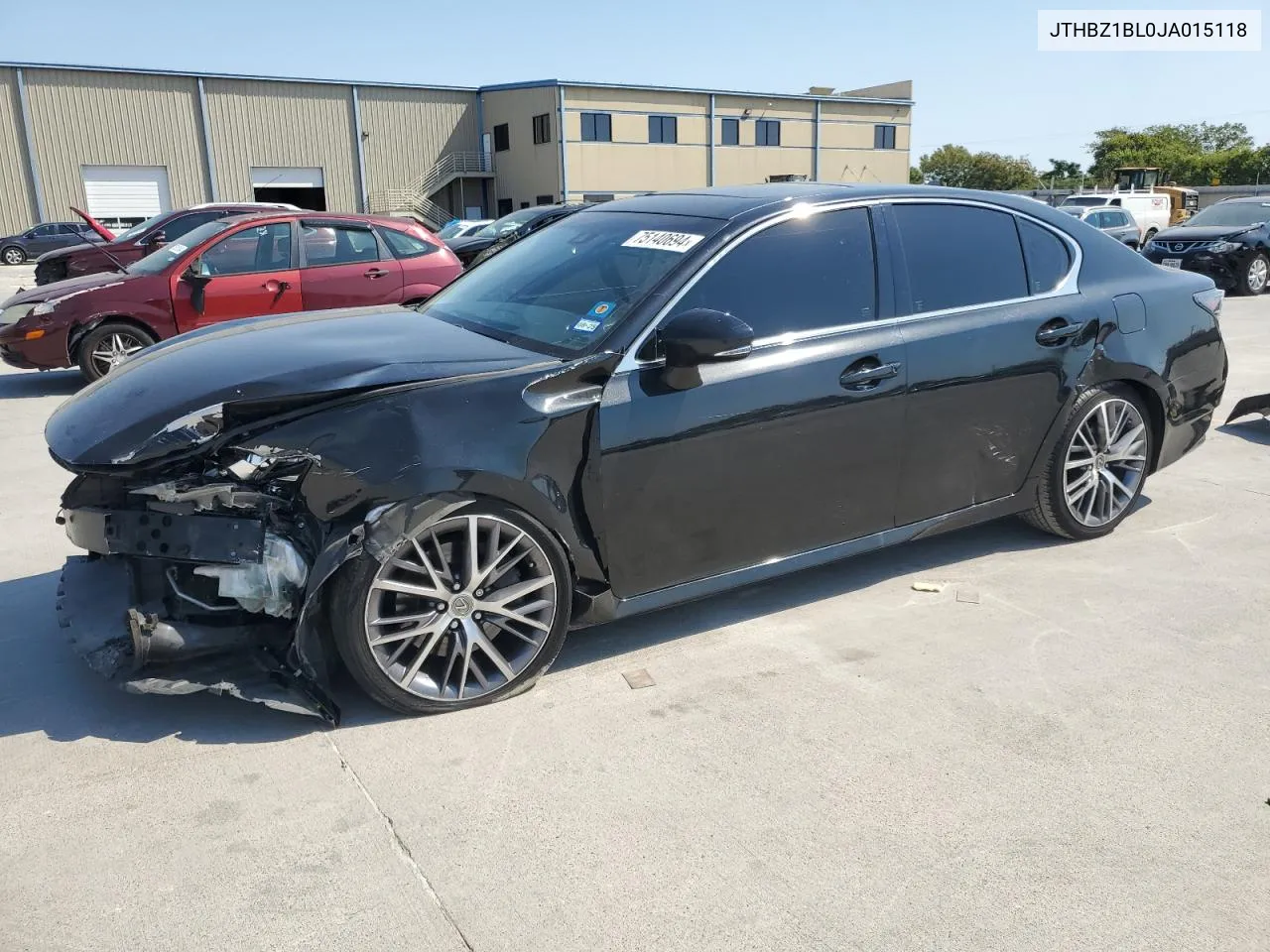 2018 Lexus Gs 350 Base VIN: JTHBZ1BL0JA015118 Lot: 75140694