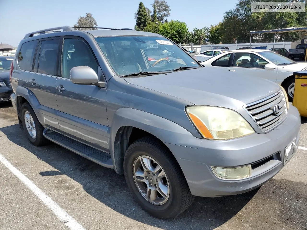 2003 Lexus Gx 470 VIN: JTJBT20XX30010349 Lot: 54829684