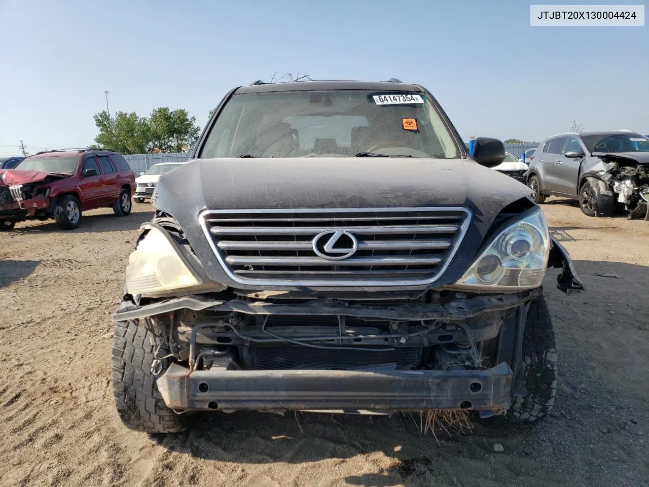 2003 Lexus Gx 470 VIN: JTJBT20X130004424 Lot: 64147354