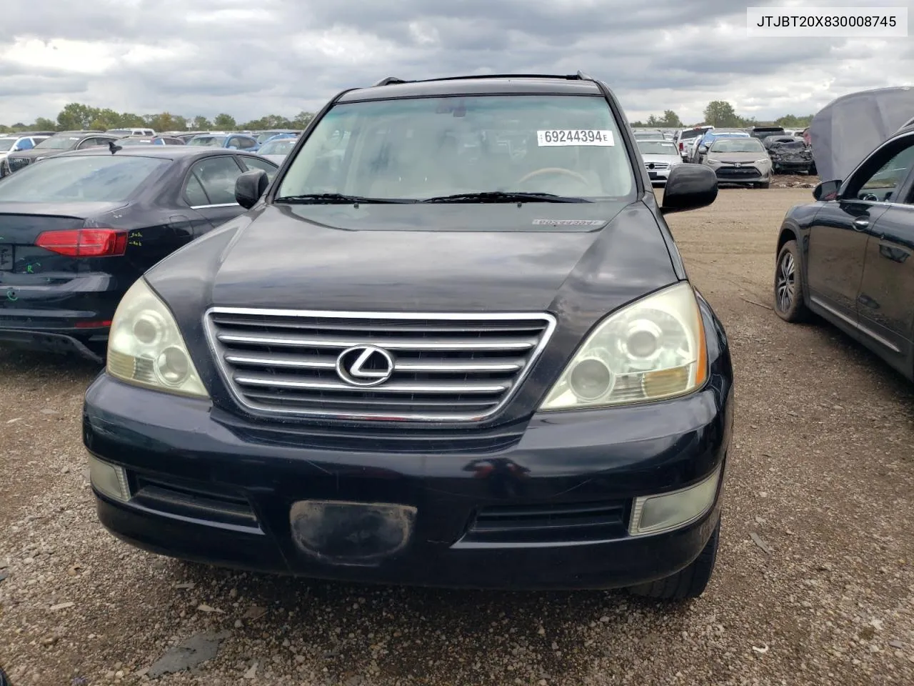 2003 Lexus Gx 470 VIN: JTJBT20X830008745 Lot: 69244394