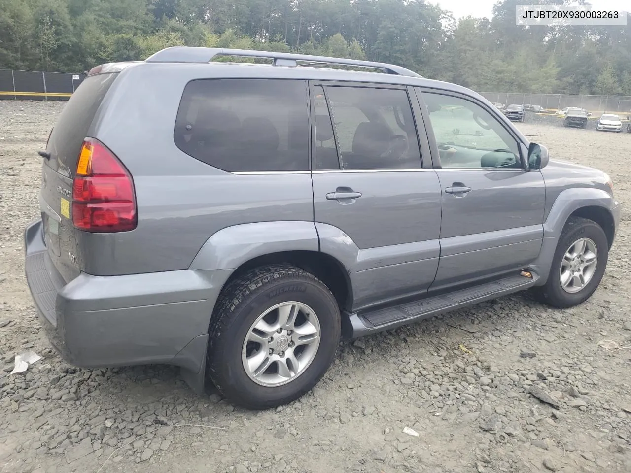 2003 Lexus Gx 470 VIN: JTJBT20X930003263 Lot: 70655724