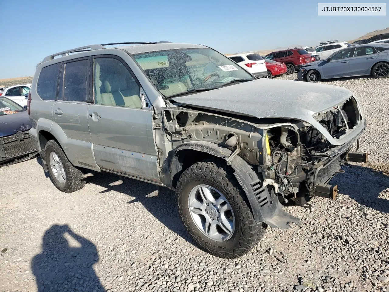 2003 Lexus Gx 470 VIN: JTJBT20X130004567 Lot: 70737524