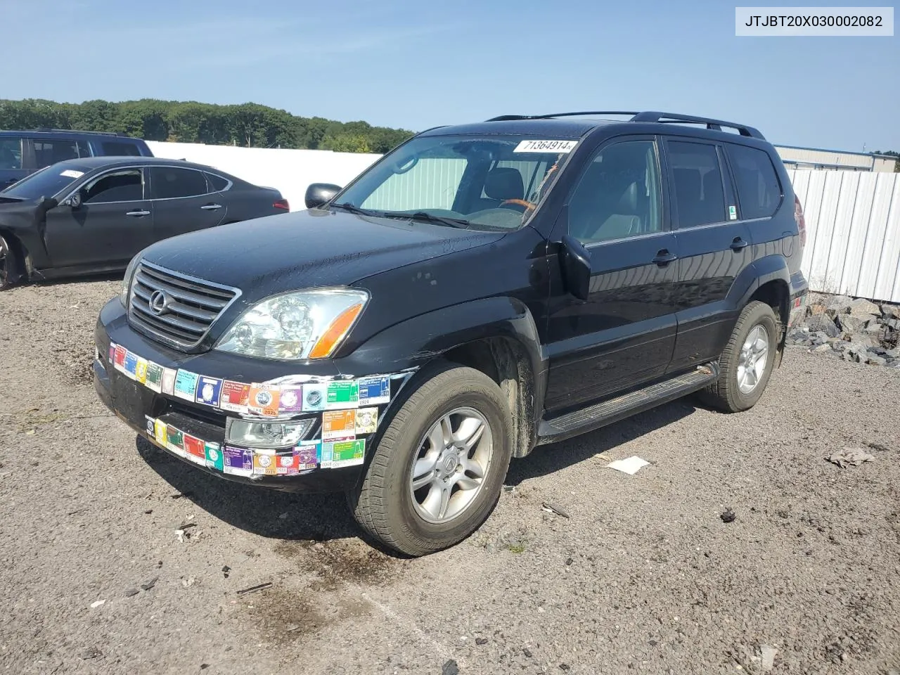 2003 Lexus Gx 470 VIN: JTJBT20X030002082 Lot: 71364914