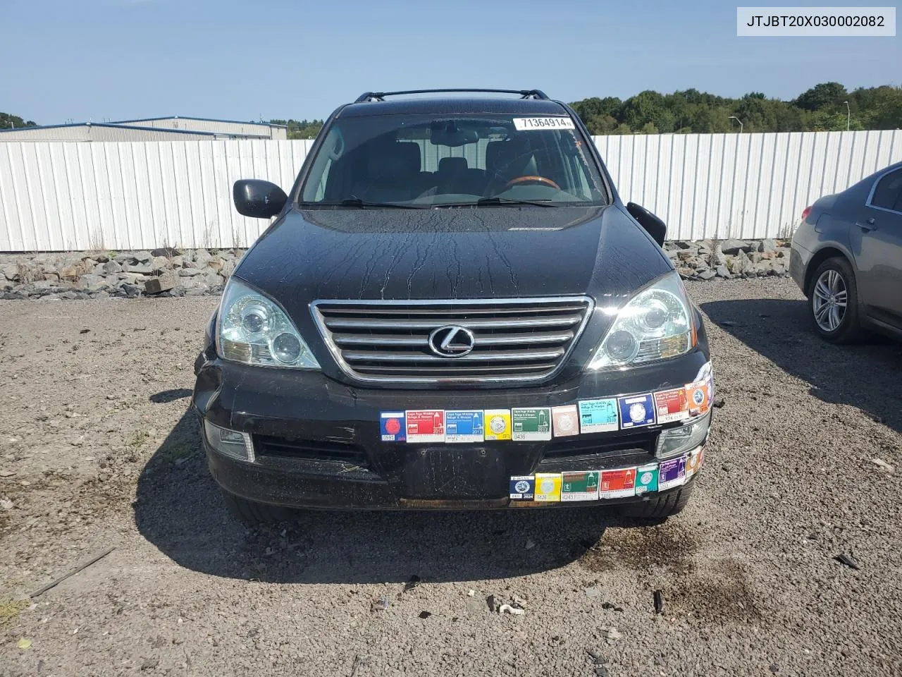 2003 Lexus Gx 470 VIN: JTJBT20X030002082 Lot: 71364914