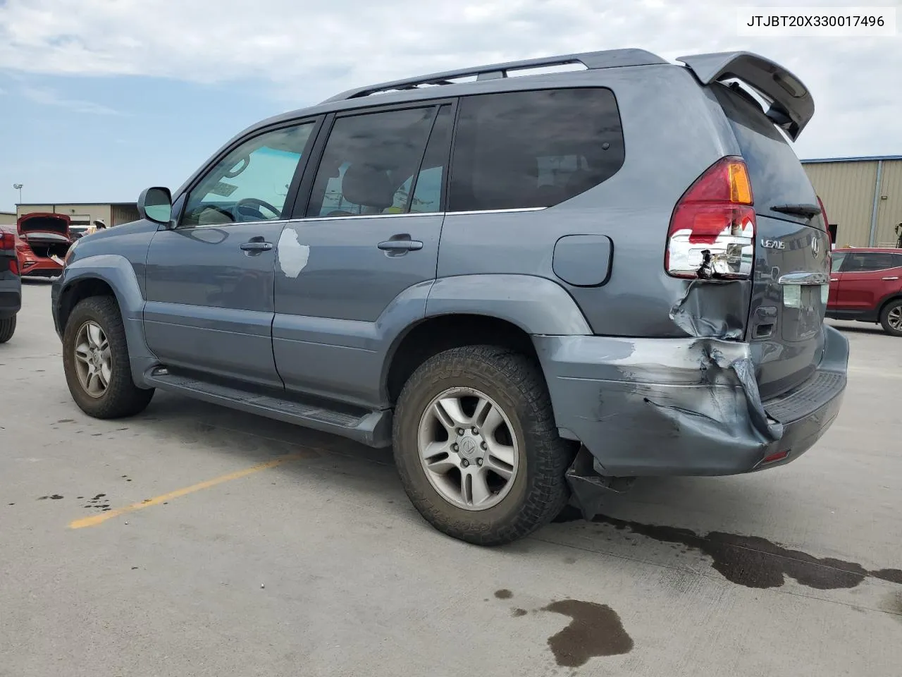 2003 Lexus Gx 470 VIN: JTJBT20X330017496 Lot: 75934414