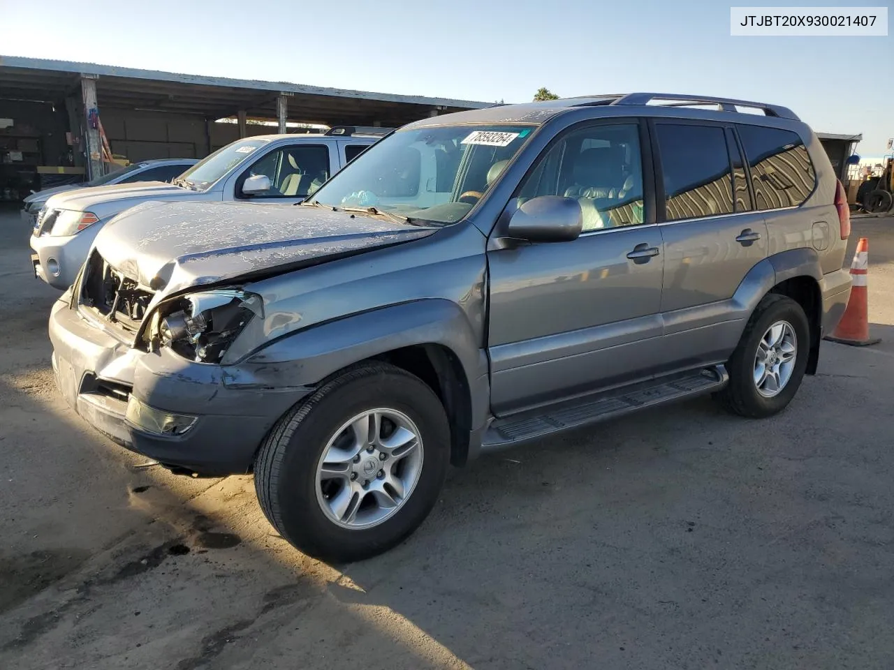 2003 Lexus Gx 470 VIN: JTJBT20X930021407 Lot: 78593264