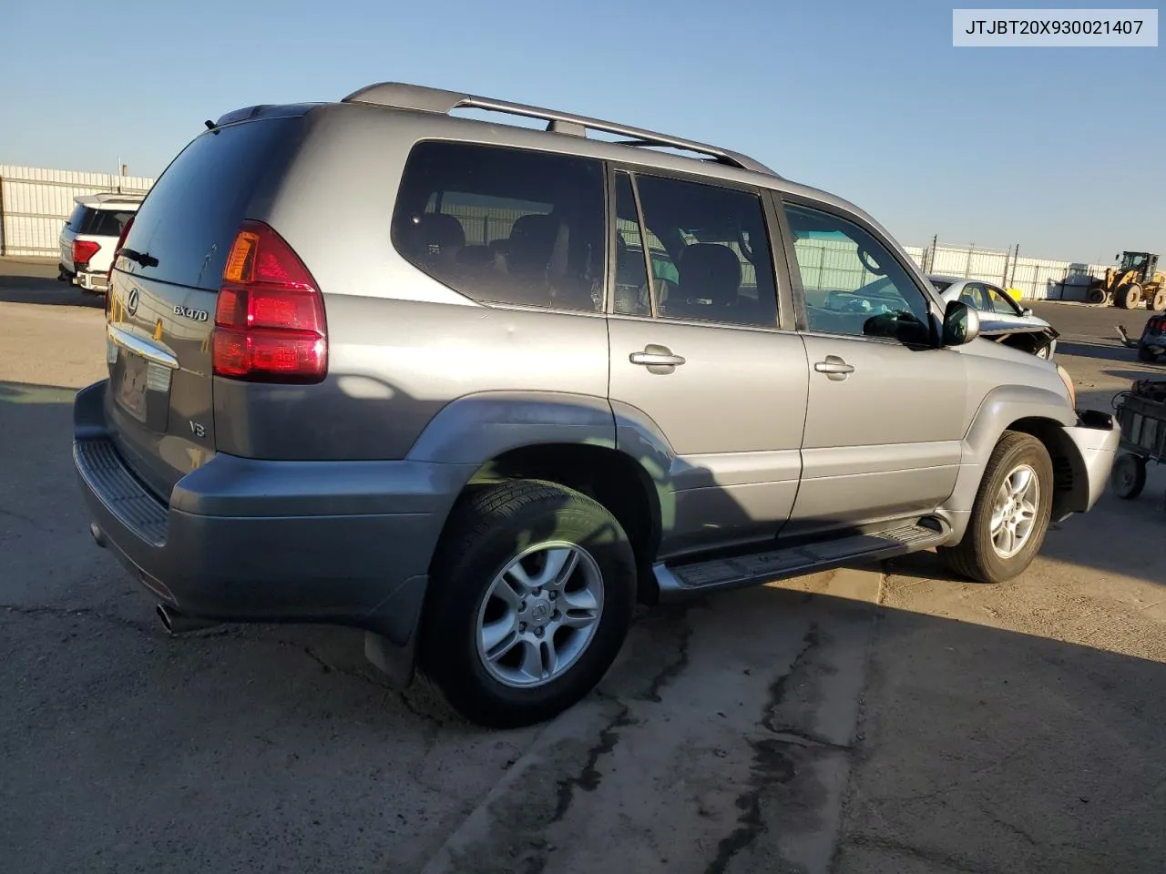 2003 Lexus Gx 470 VIN: JTJBT20X930021407 Lot: 78593264