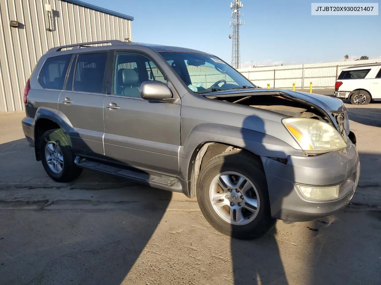 2003 Lexus Gx 470 VIN: JTJBT20X930021407 Lot: 78593264