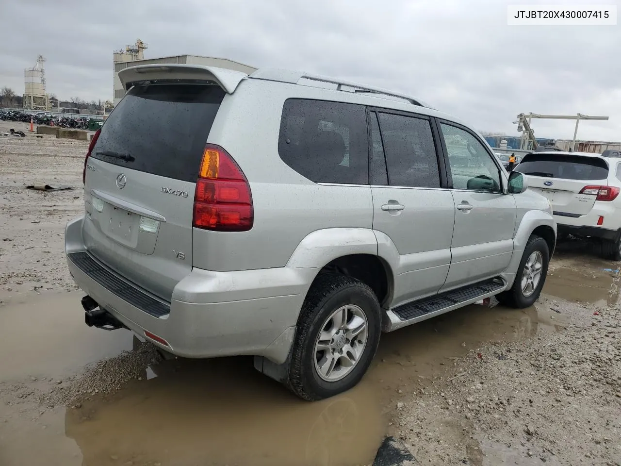 2003 Lexus Gx 470 VIN: JTJBT20X430007415 Lot: 80485654