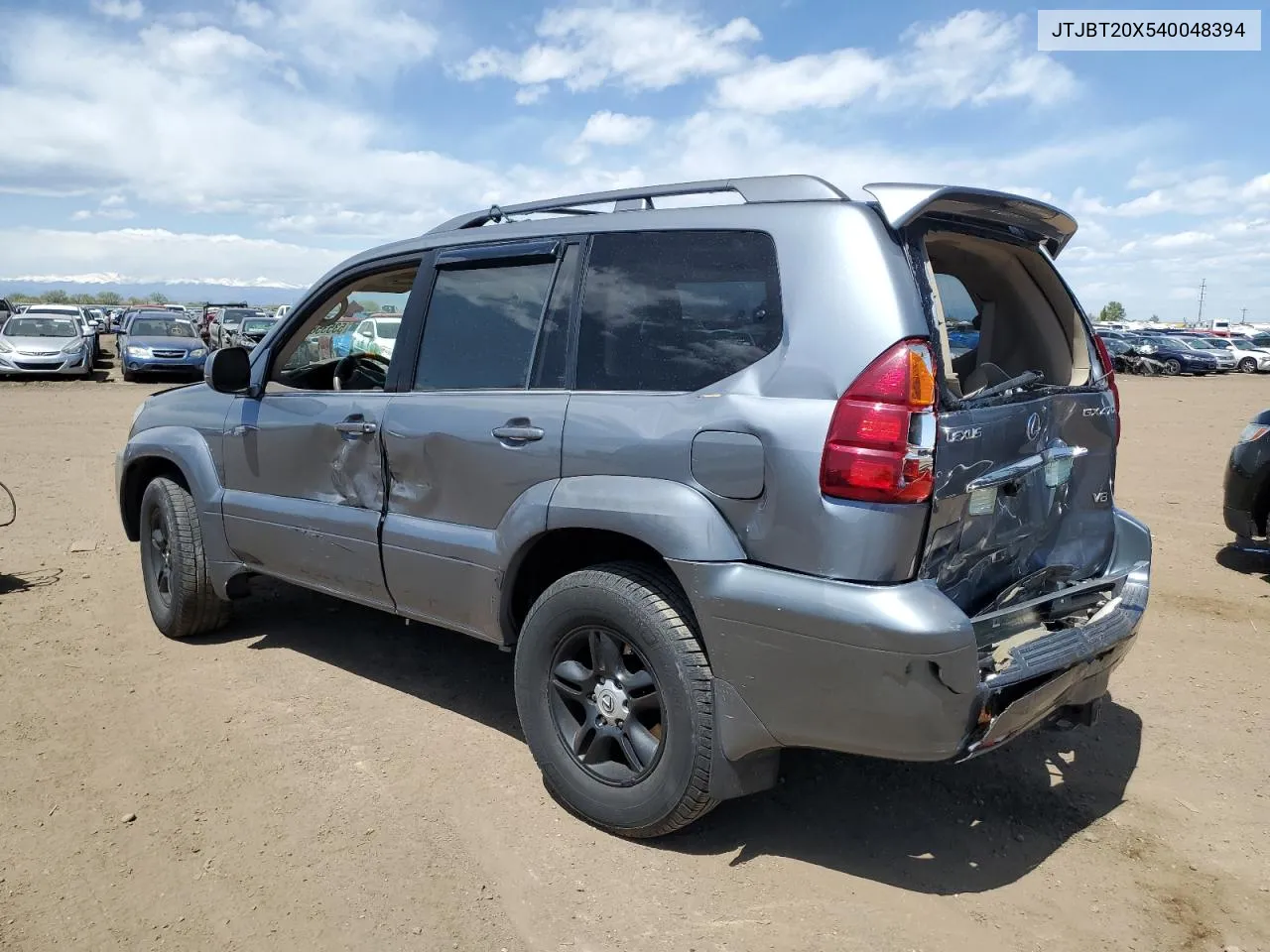 2004 Lexus Gx 470 VIN: JTJBT20X540048394 Lot: 53535804