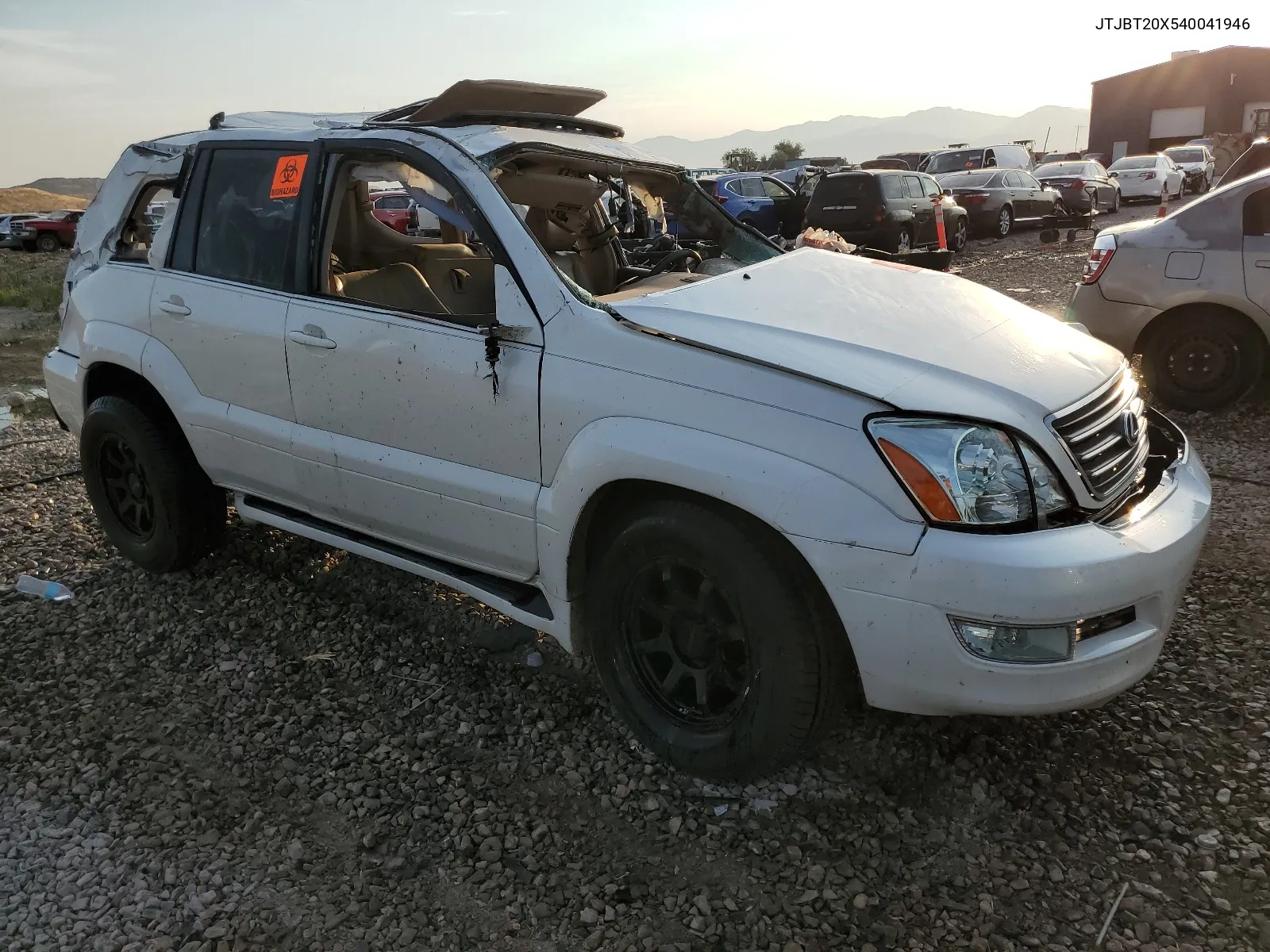 2004 Lexus Gx 470 VIN: JTJBT20X540041946 Lot: 62362124